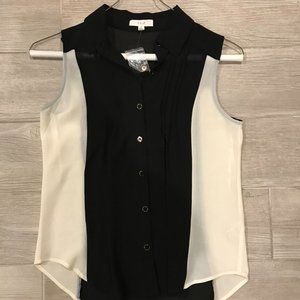 EDGE Top Black and White Size Small